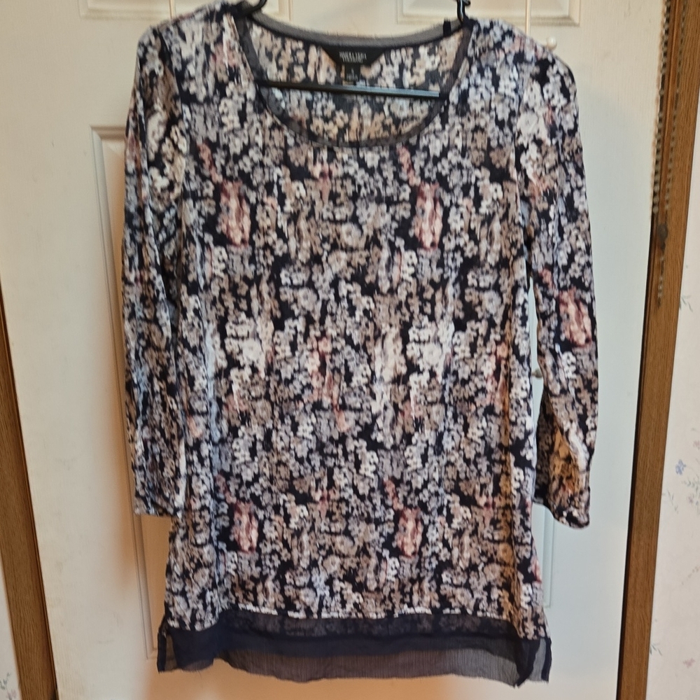 Simply Vera Vera Wang Multicolor Floral Blouse